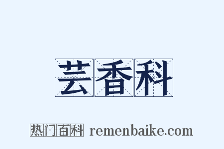 芸香科是什么意思的图片
